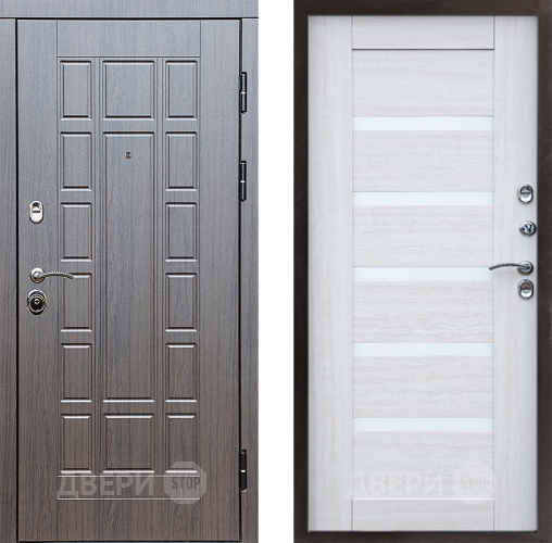 Входная металлическая Дверь Престиж Престиж Царга Лиственница белая в Шатуре