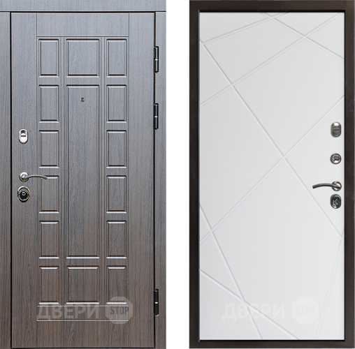 Входная металлическая Дверь Престиж Престиж Лучи Бетон белый в Шатуре