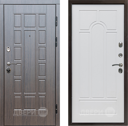 Входная металлическая Дверь Престиж Престиж Арка Белое дерево в Шатуре