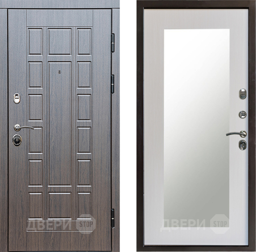 Входная металлическая Дверь Престиж Престиж Зеркло Пастораль Лиственница белая в Шатуре