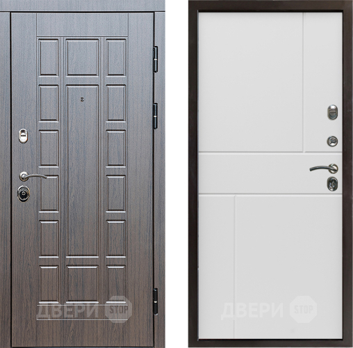 Входная металлическая Дверь Престиж Престиж Горизонт Бетон белый в Шатуре