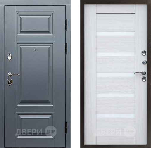 Входная металлическая Дверь Престиж Премиум Царга Лиственница белая в Шатуре