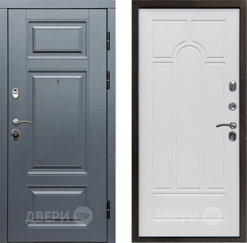 Входная металлическая Дверь Престиж Премиум Арка Белое дерево в Шатуре