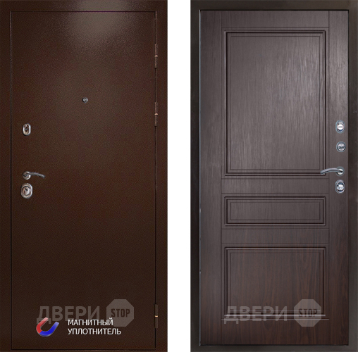 Входная металлическая Дверь Престиж Медь Классика Венге в Шатуре