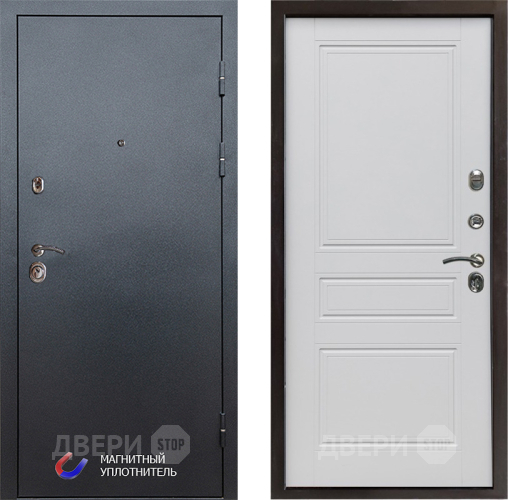 Дверь Престиж Графит Классика Белый матовый в Шатуре