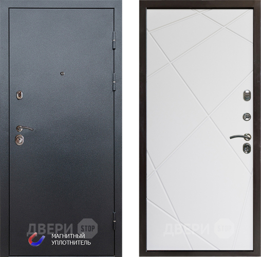 Дверь Престиж Графит Лучи Бетон белый в Шатуре