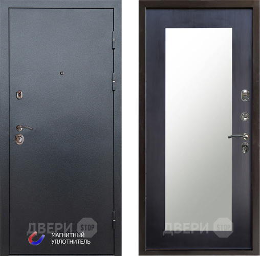 Дверь Престиж Графит Зеркло Пастораль Венге в Шатуре