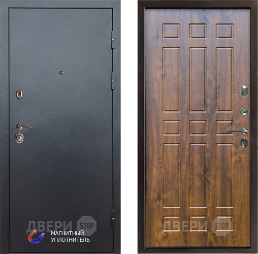 Входная металлическая Дверь Престиж Графит Спарта Дуб в Шатуре
