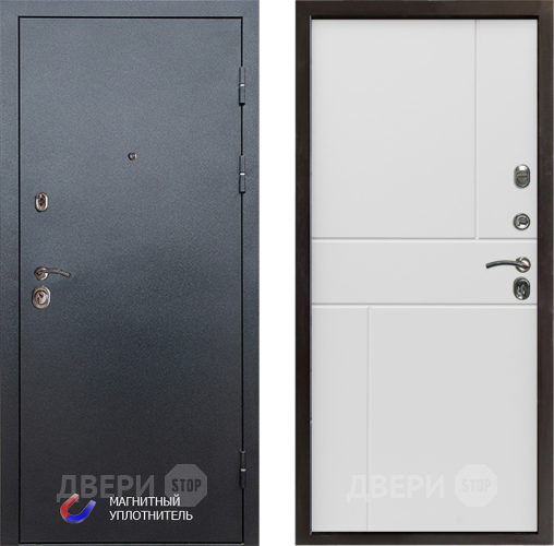 Дверь Престиж Графит Горизонт Бетон белый в Шатуре