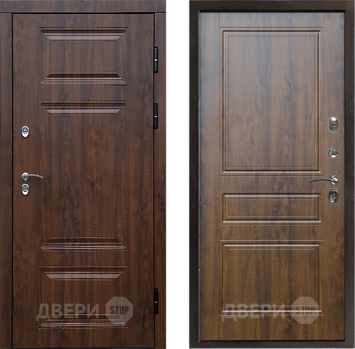 Входная металлическая Дверь Престиж TERMO с терморазрывом Премиум Орех Классика Дуб в Шатуре