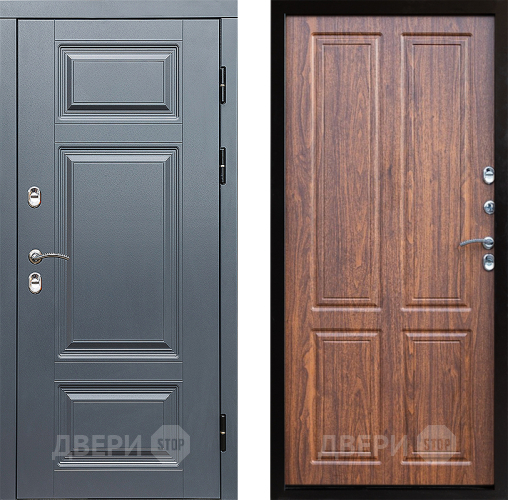 Дверь Престиж TERMO с терморазрывом Премиум Грэй Премиум Орех светлый в Шатуре