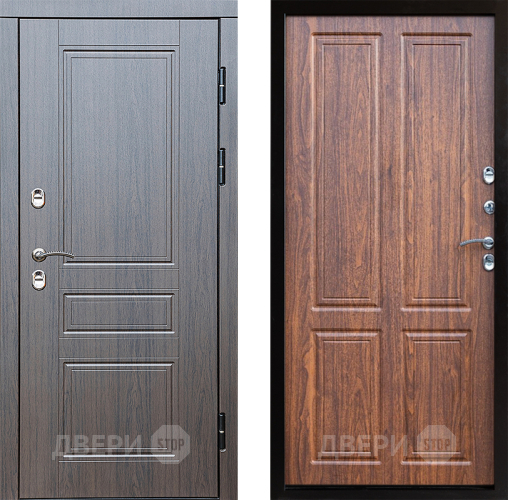 Входная металлическая Дверь Престиж TERMO с терморазрывом Классика Премиум Орех светлый в Шатуре