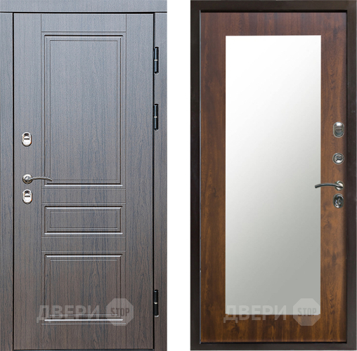 Дверь Престиж TERMO с терморазрывом Классика Зеркало пастораль Дуб в Шатуре