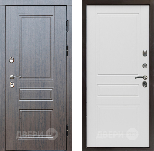 Входная металлическая Дверь Престиж TERMO с терморазрывом Классика Классика Лиственница белая в Шатуре