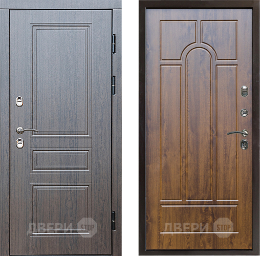 Входная металлическая Дверь Престиж TERMO с терморазрывом Классика Арка Дуб в Шатуре