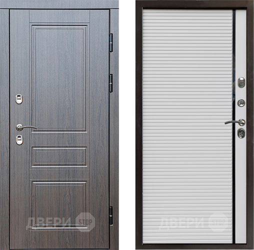 Входная металлическая Дверь Престиж TERMO с терморазрывом Классика Porte Белый в Шатуре