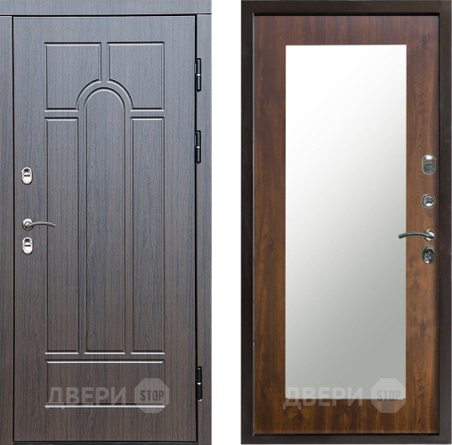 Дверь Престиж TERMO с терморазрывом Арка Зеркало пастораль Дуб в Шатуре