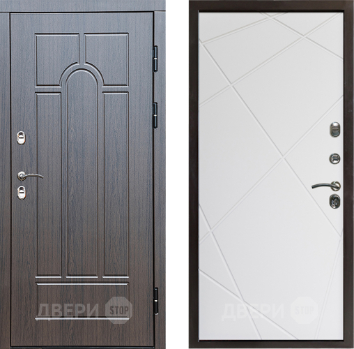 Входная металлическая Дверь Престиж TERMO с терморазрывом Арка Лучи Бетон светлый в Шатуре