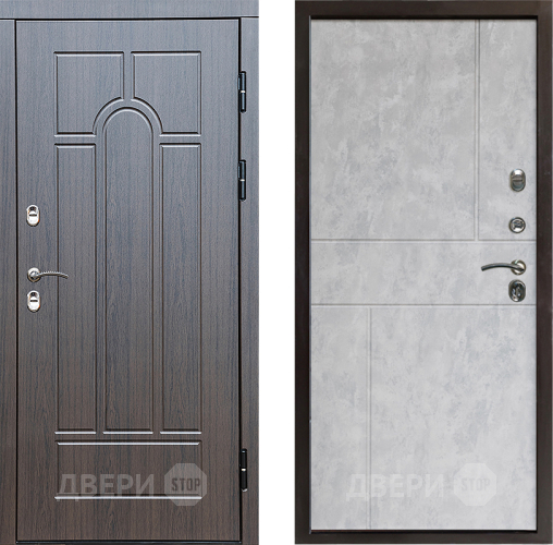 Дверь Престиж TERMO с терморазрывом Арка Горизонт Бетон светлый в Шатуре