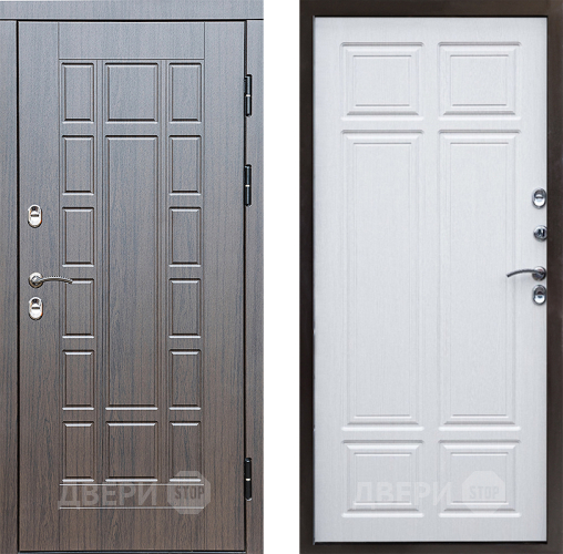 Входная металлическая Дверь Престиж TERMO с терморазрывом Престиж Премиум Лиственница белая в Шатуре