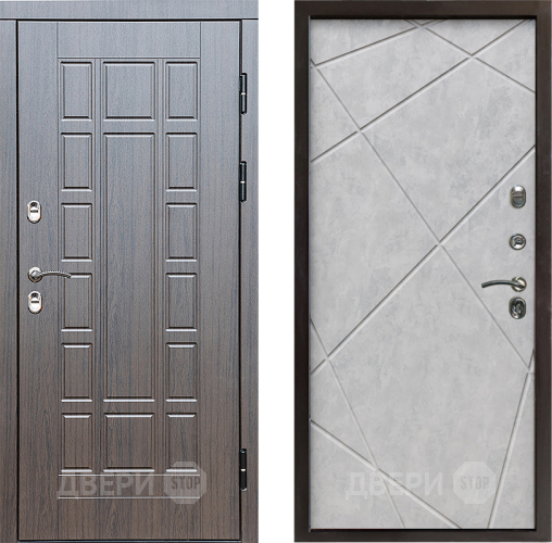Дверь Престиж TERMO с терморазрывом Престиж Лучи Бетон светлый в Шатуре