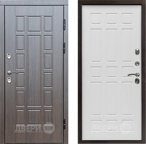 Входная металлическая Дверь Престиж TERMO с терморазрывом Престиж Спарта Белое дерево в Шатуре