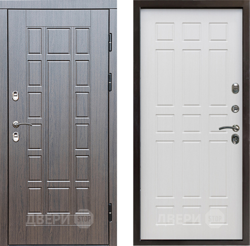 Входная металлическая Дверь Престиж TERMO с терморазрывом Престиж Спарта Лиственница белая в Шатуре