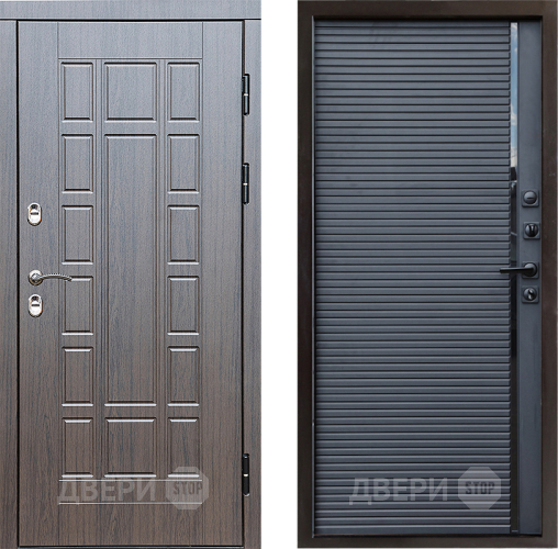 Входная металлическая Дверь Престиж TERMO с терморазрывом Престиж Porte Черный кварц в Шатуре