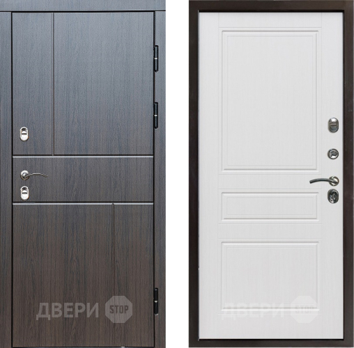 Дверь Престиж TERMO с терморазрывом Горизонт Венге Классика Белое дерево в Шатуре