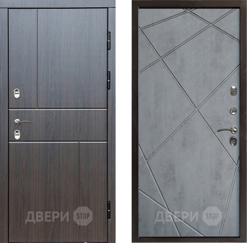 Дверь Престиж TERMO с терморазрывом Горизонт Венге Лучи Бетон темный в Шатуре