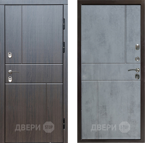 Входная металлическая Дверь Престиж TERMO с терморазрывом Горизонт Венге Горизонт Бетон темный в Шатуре