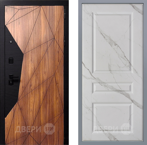 Дверь Заводские двери Морра Стокгольм Мрамор белый в Шатуре