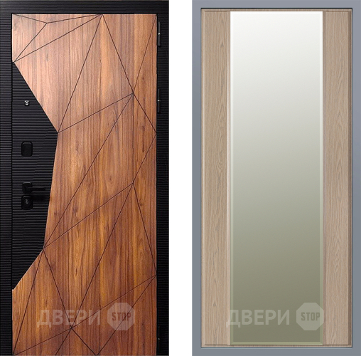 Дверь Заводские двери Морра Зеркало Макси Беленый дуб в Шатуре