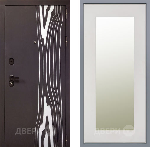 Дверь Заводские двери Леванте Зеркало Модерн Белый софт в Шатуре