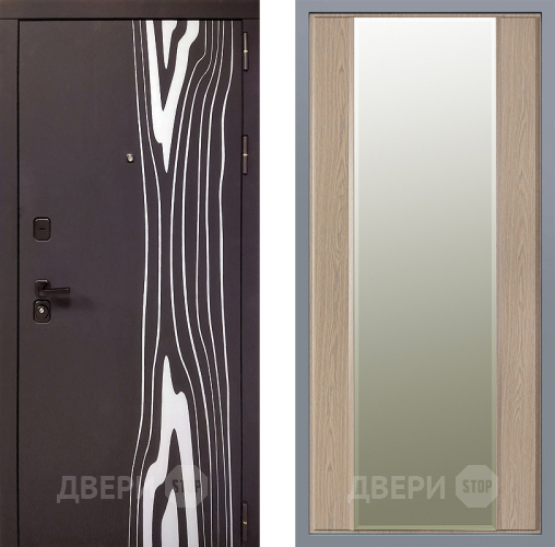 Дверь Заводские двери Леванте Зеркало Макси Беленый дуб в Шатуре