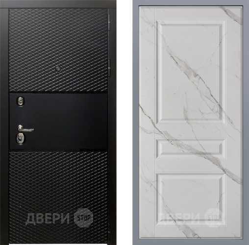 Дверь Заводские двери Тефлон Стокгольм Мрамор белый в Шатуре