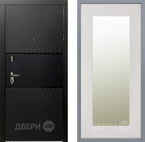 Дверь Заводские двери Тефлон Зеркало Модерн Белый софт в Шатуре