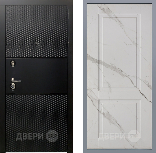 Дверь Заводские двери Тефлон Доррен Мрамор белый в Шатуре