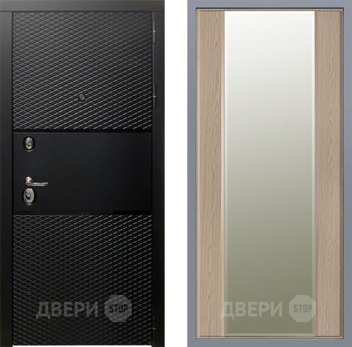 Дверь Заводские двери Тефлон Зеркало Макси Беленый дуб в Шатуре