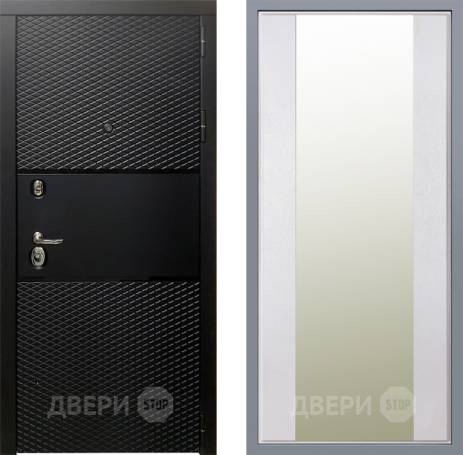 Дверь Заводские двери Тефлон Зеркало Макси Белый шелк в Шатуре