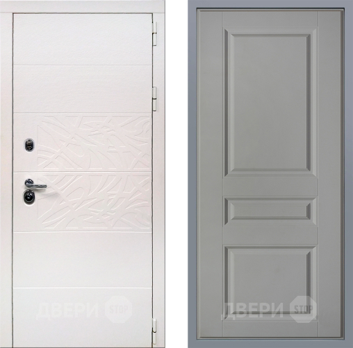 Дверь Заводские двери Дэко Вайт Стокгольм Грей софт в Шатуре