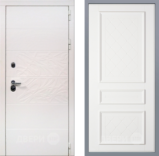 Дверь Заводские двери Дэко Вайт Урбино Белый софт в Шатуре