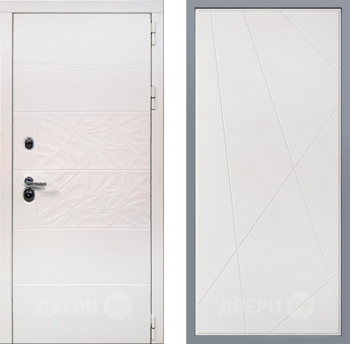 Дверь Заводские двери Дэко Вайт Флитта Белый софт в Шатуре