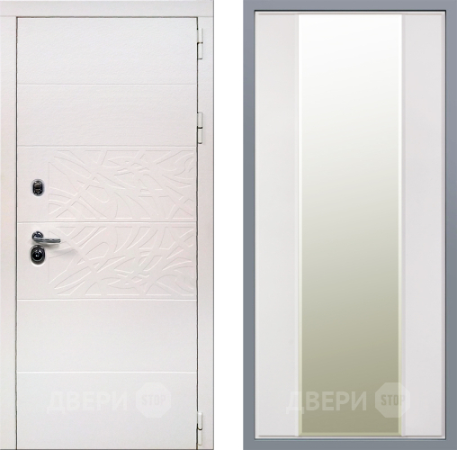 Дверь Заводские двери Дэко Вайт Зеркало Макси Белый матовый в Шатуре