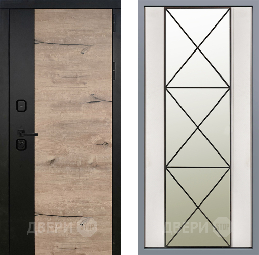 Дверь Заводские двери Ларте Зеркало Перфекто Структурное дерево в Шатуре