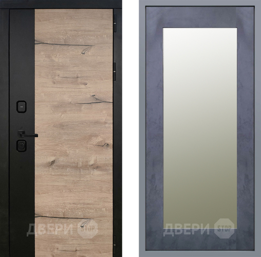 Дверь Заводские двери Ларте Зеркало Модерн Бетон темный в Шатуре