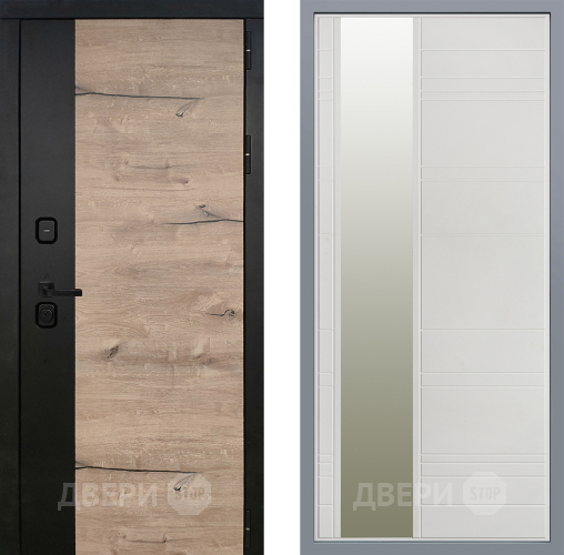 Дверь Заводские двери Ларте Зеркало Лира Белый софт в Шатуре