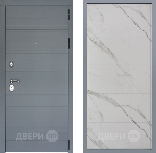 Дверь Заводские двери Лира Софт графит Тривия Мрамор белый в Шатуре