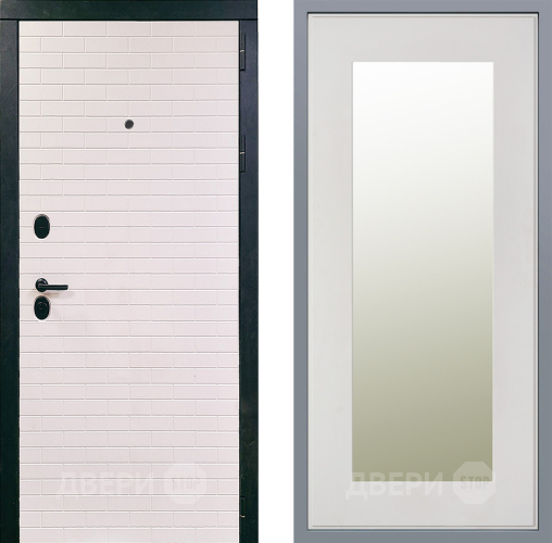 Дверь Заводские двери Сохо Зеркало Модерн Белый софт в Шатуре