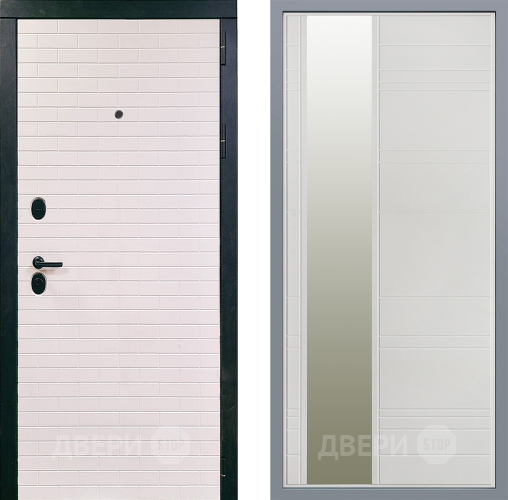 Дверь Заводские двери Сохо Зеркало Лира Белый софт в Шатуре